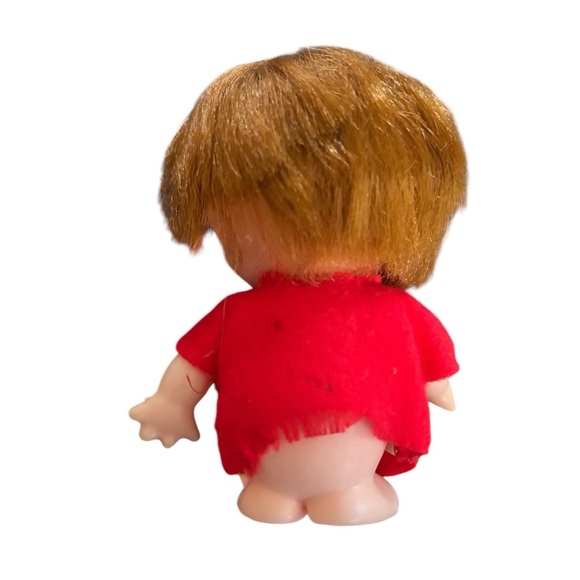 Vintage MAD Magazine Vintage Happy Herman 5" Vinyl Doll Red Vest Red Hair Tooth - Picture 3 of 4